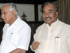 BSY with Eshwarappa