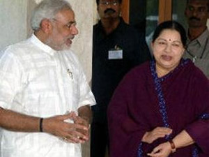 J Jayalalithaa and Narendra Modi