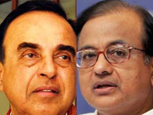 Subramanian Swamy and P Chidambaram