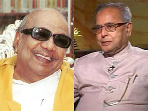 Karunanidhi-Pranab Mukherjee Karunanidhi-Pranab Mukherjee