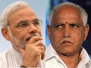 Narendra Modi-BS Yeddyurappa
