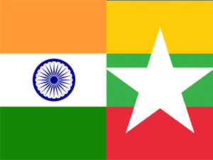 India-Myanmar Flag