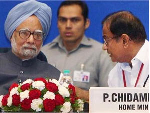 Manmohan Singh with Chidambaram