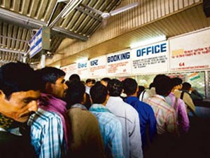 Railway ticket counter