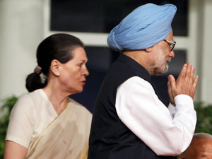 Sonia Gandhi and Manmohan Singh