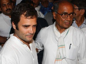 Rahul Gandhi and Digvijay Singh