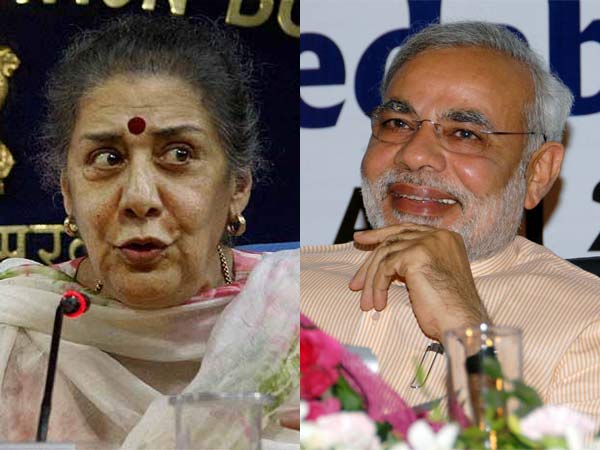 Ambika Sonia and Narendra Modi