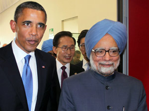 Manmohan Singh and Barack Obama