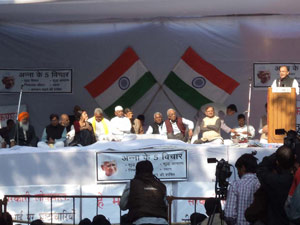 Anna Hazare and team