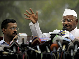 Anna Hazare and Kejriwal
