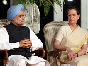 Manmohan Singh and Sonia Gandhi