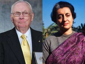 Neil Armstrong and Indira Gandhi