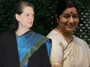 Sonia Gandhi and Sushma Swaraj Sonia Gandhi and Sushma Swaraj