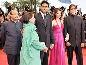 Amar Singh with the Bachchans