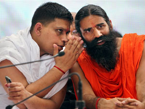 Ramdev with aide