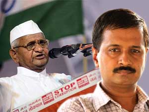 Anna Hazare and Arvind kejriwal