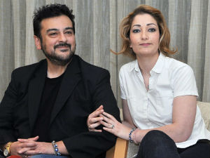 Adnan Samy with Wife