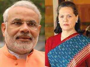 Narendra Modi and Sonia Gandhi