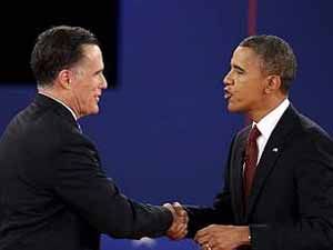  Mitt Romney and Barack Obama