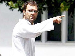 Rahul Gandhi finger