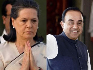 Sonia Gandhi and Subramanian Swamy Sonia Gandhi and Subramanian Swamy
