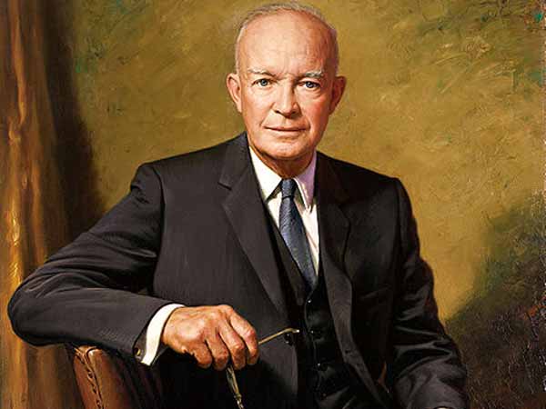 Dwight D Eisenhower was re-elected as US Prez