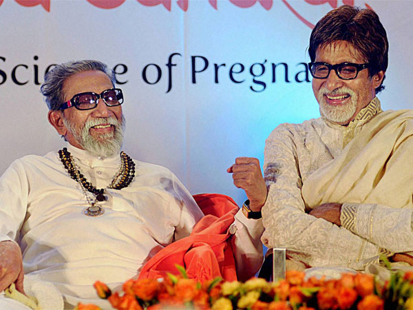 Amitabh Bachchan with Bal Thackeray