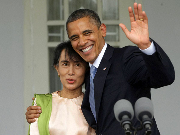 President Obama meets Suu Kyi