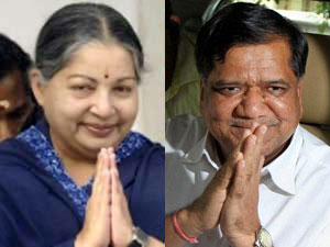 Jayalalitha and Jagadish Shettar Jayalalitha and Jagadish Shettar