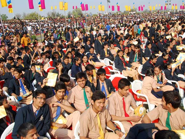 Young participants at Gujarat Khel Mahakumbh