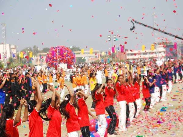 Youngsters perform at Gujarat Khel Mahakumbh