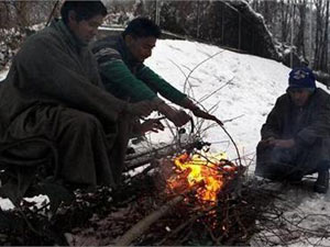 Cold in Srinagar