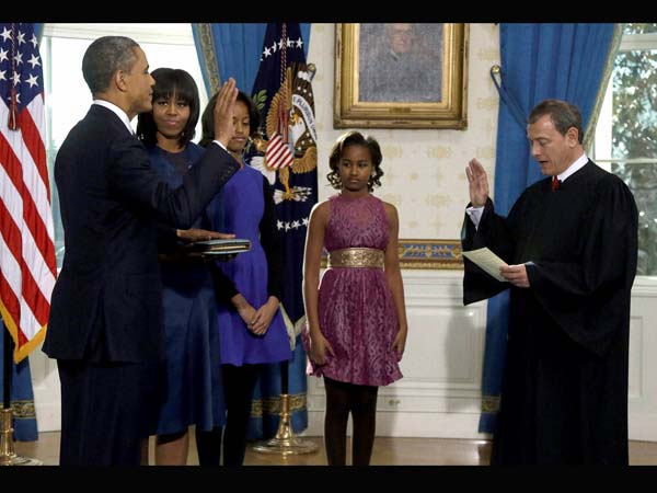 Barack Obama is officially sworn-in