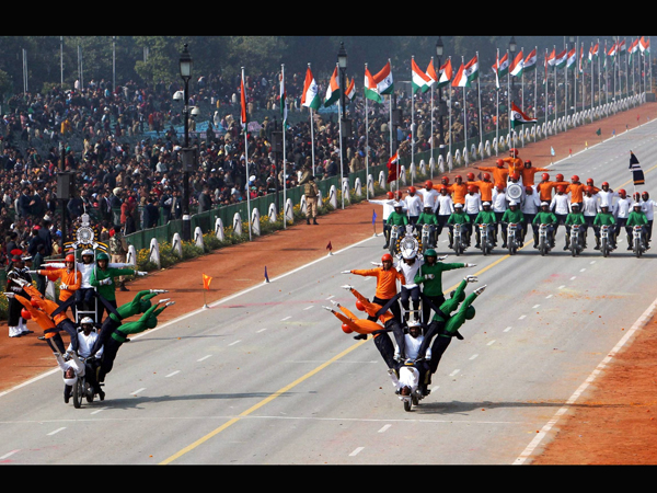 BSF daredevils for the Republic Day parade