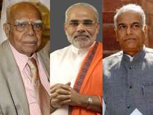 Ram jethmalani, Narendra Modi and sinha