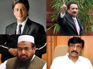 Shahrukh, Rehman Malik, Hafiz Saeed, Sanjay Raut