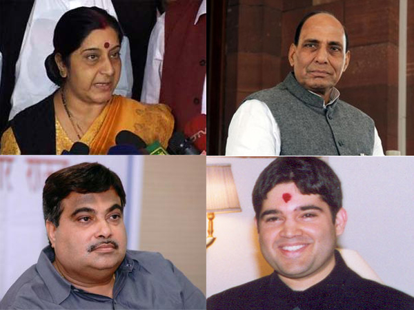 Sushma Rajnath Varun Nitin