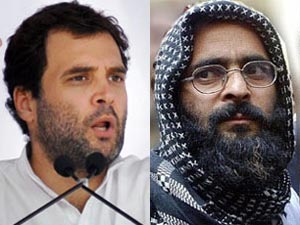 Rahul Gandhi and Afzal Guru Rahul Gandhi and Afzal Guru