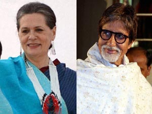 Sonia Gandhi Amitabh Bachchan Sonia Gandhi Amitabh Bachchan