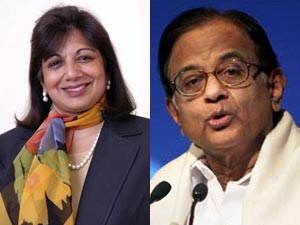 Kiran Mazumdar Shaw P Chidambaram