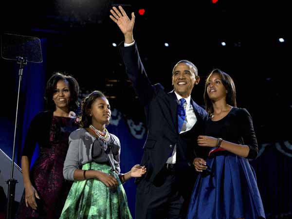 Barack Obama with Family