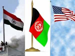 India Afghanistan US flag