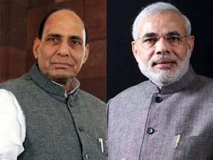 Rajnath Singh and Narendra Modi Rajnath Singh and Narendra Modi