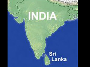 Lanka-India map
