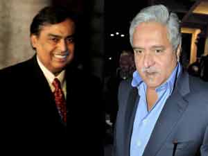  Mukesh Ambani and Vijay Mallya 