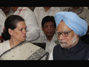 Sonia Gandhi and Manmohan Singh