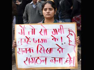 Protest against Delhi gangrape