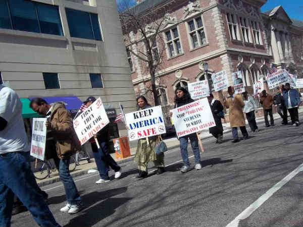 Americans march in support of Narendra Modi Americans march in support of Narendra Modi