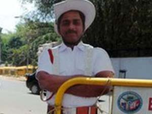 Cardboard Traffic Police