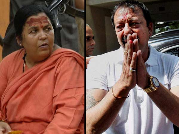 Uma Bharti and Sanjay Dutt